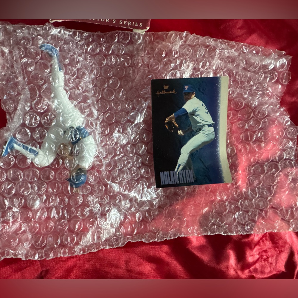 Vintage KEEPSAKE the Label tree ornaments ⚾️ players Nolan Ryan & Hank Aaron nwt - Picture 7 of 12